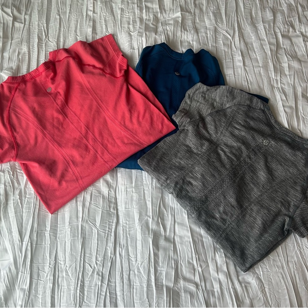 Set of Three Lululemon shirts